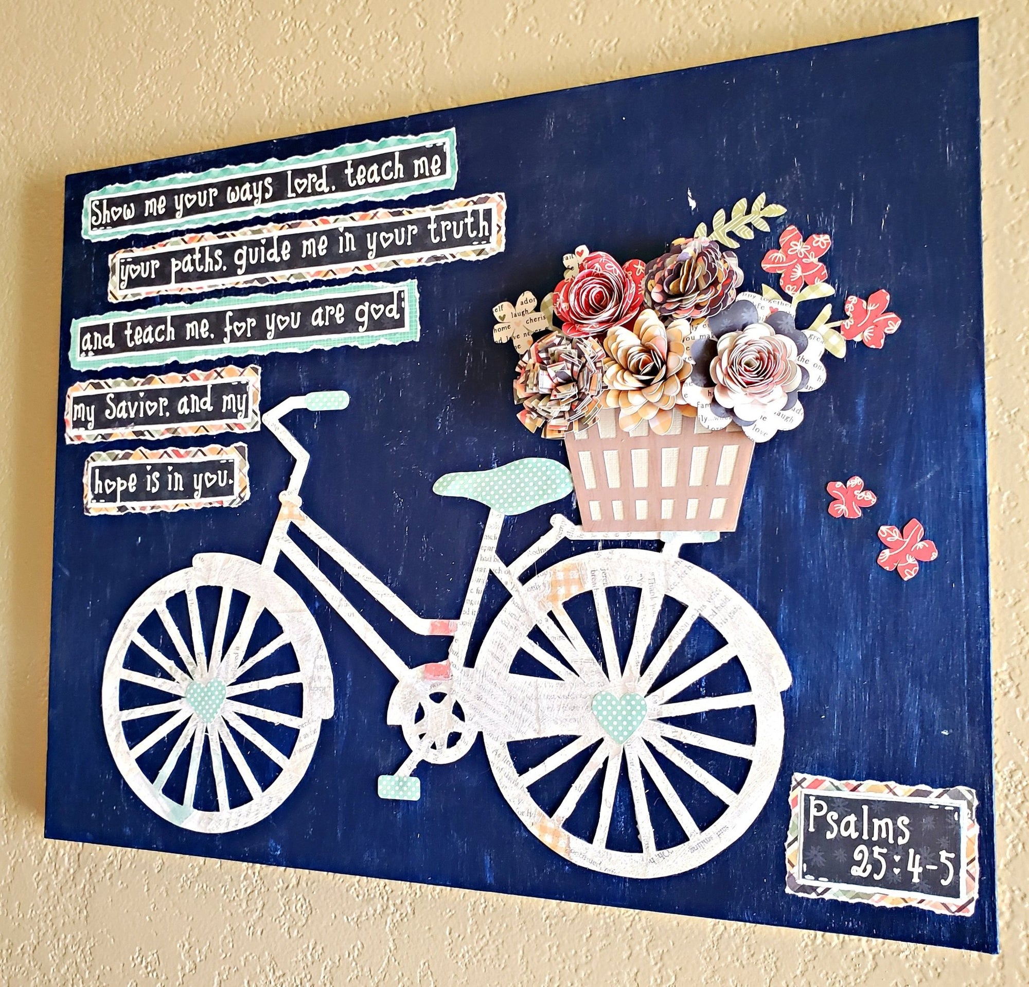 Bicycle Scripture Art - New Beginning Designs