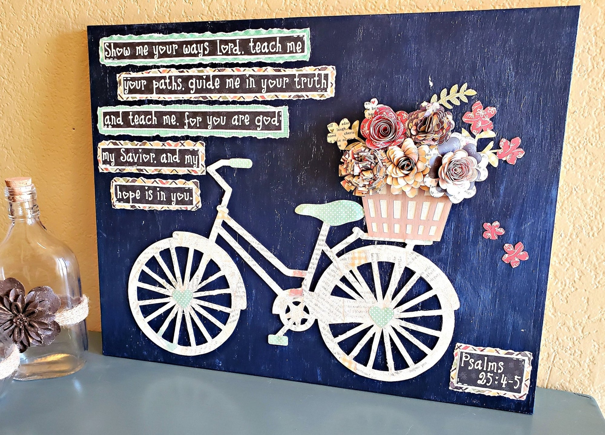 Bicycle Scripture Art - New Beginning Designs