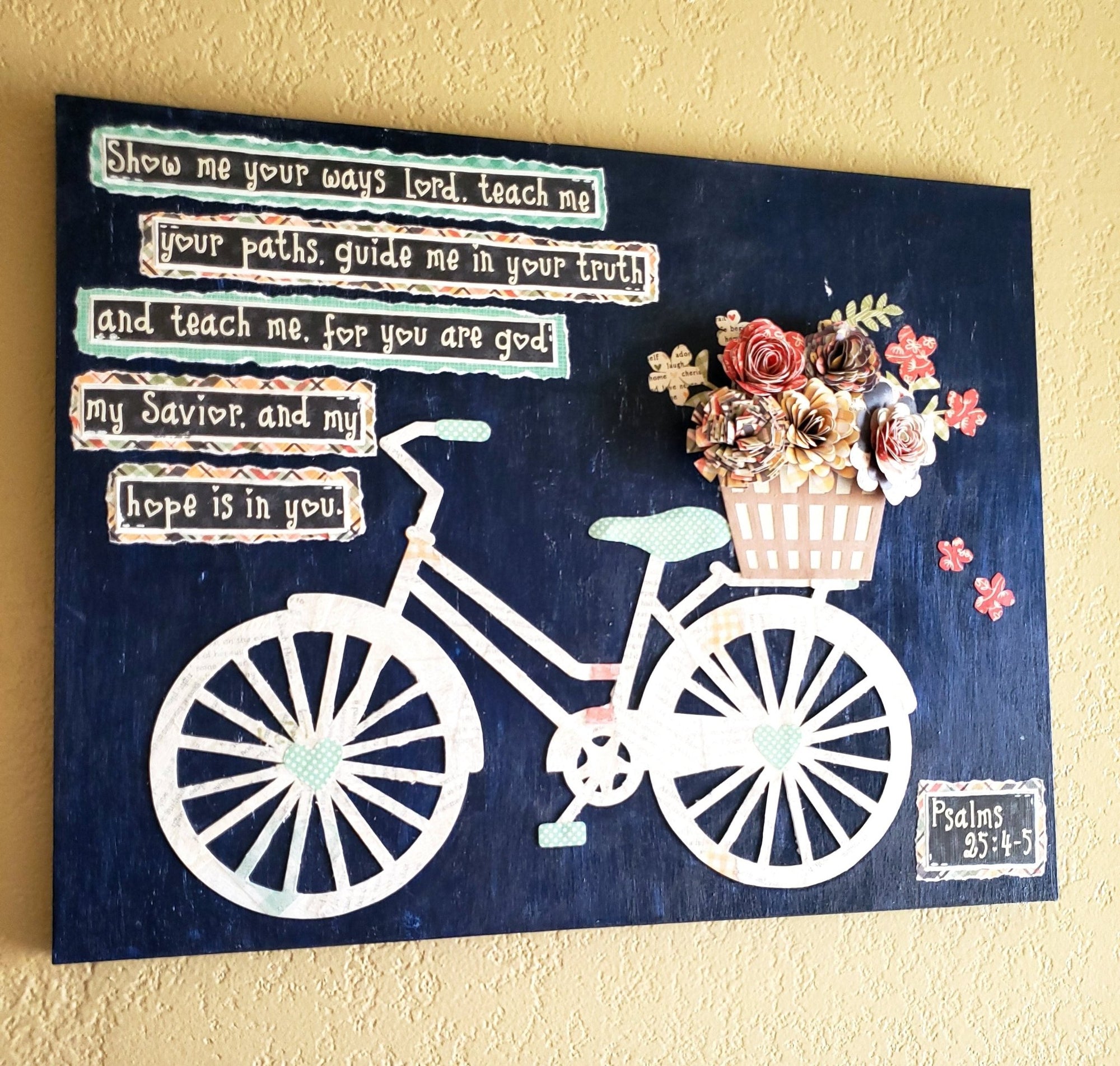 Bicycle Scripture Art - New Beginning Designs