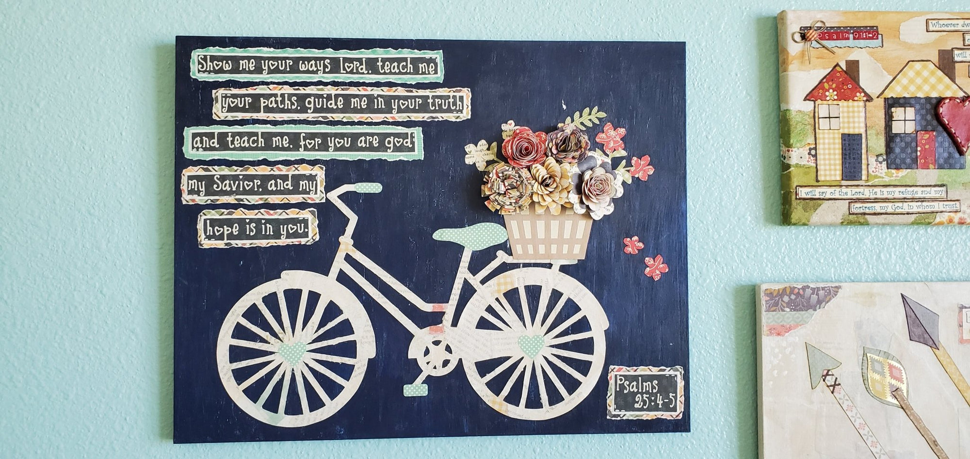 Bicycle Scripture Art - New Beginning Designs