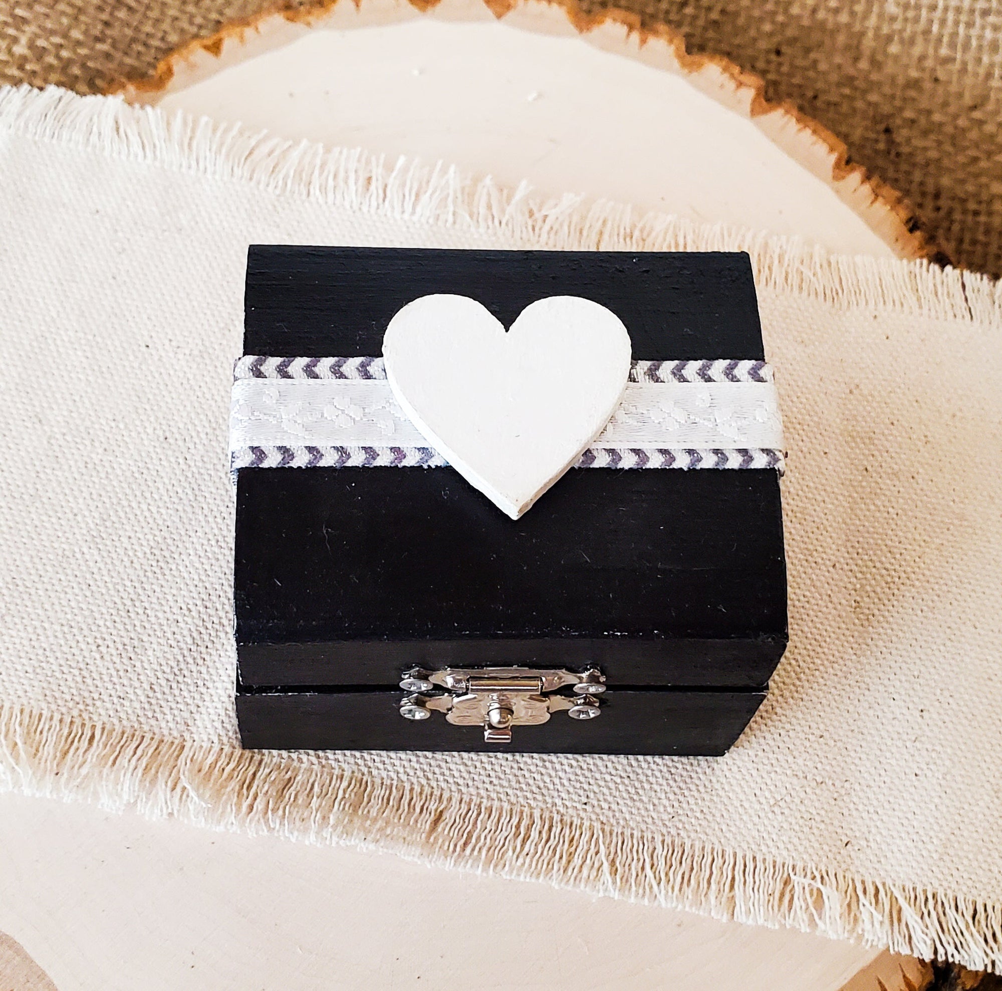 Black Engagement Ring Box - New Beginning Designs