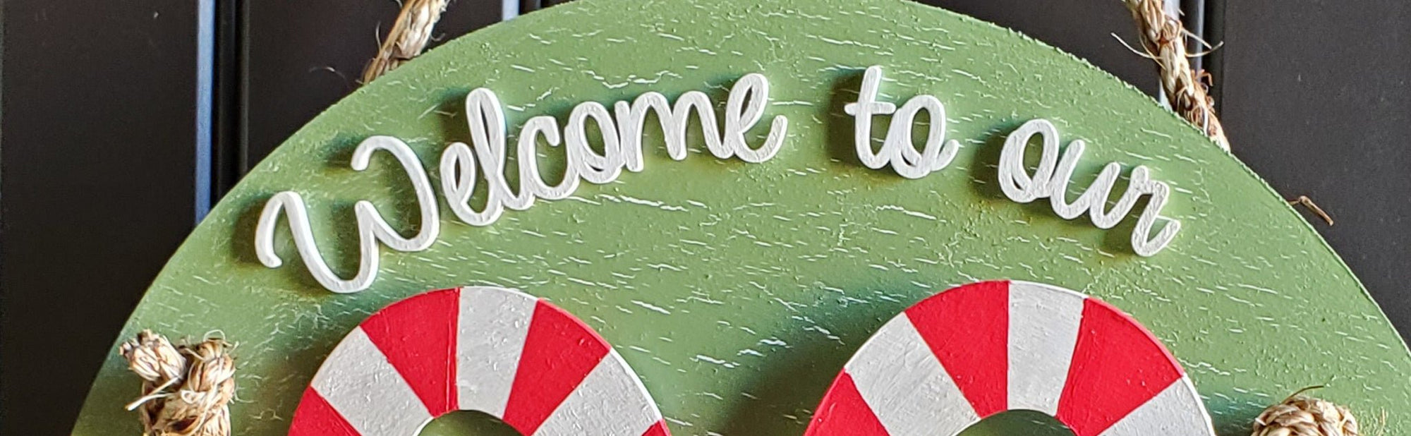 Candy Cane Door Sign - New Beginning Designs