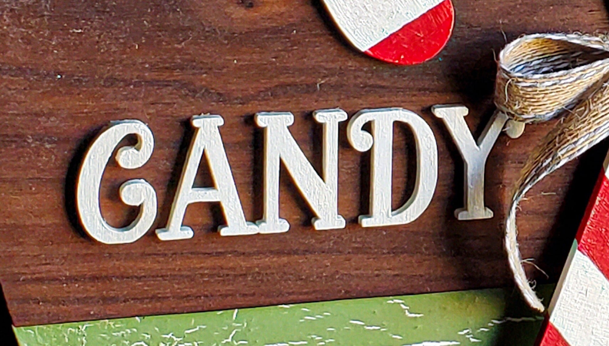 Candy Cane Door Sign - New Beginning Designs