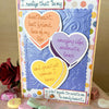 Candy Heart Valentine Greeting Card - New Beginning Designs