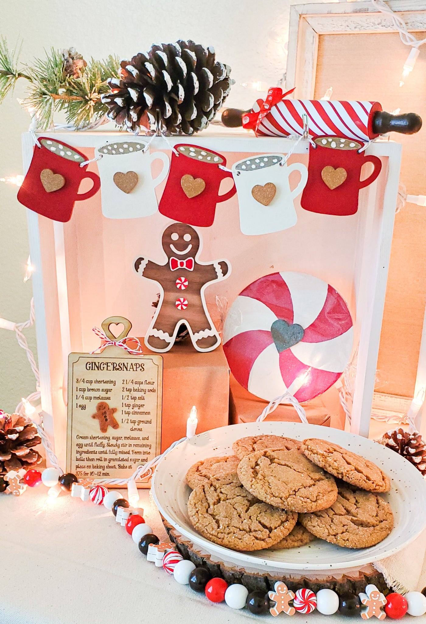 Cookies and Cocoa Tier Tray Decor - New Beginning Designs