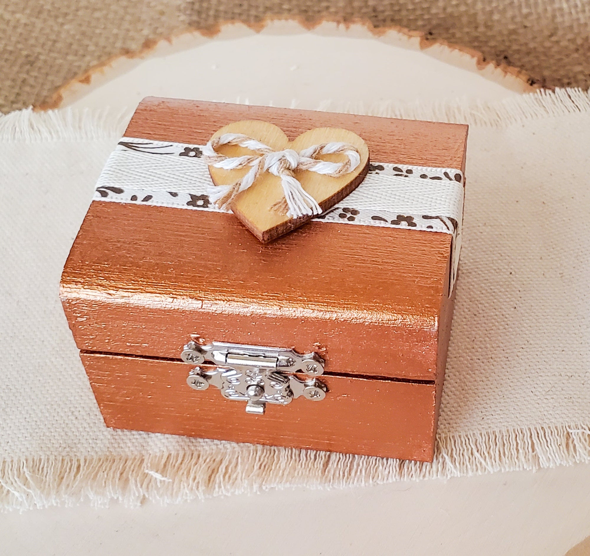 Copper Engagement Ring Box - New Beginning Designs