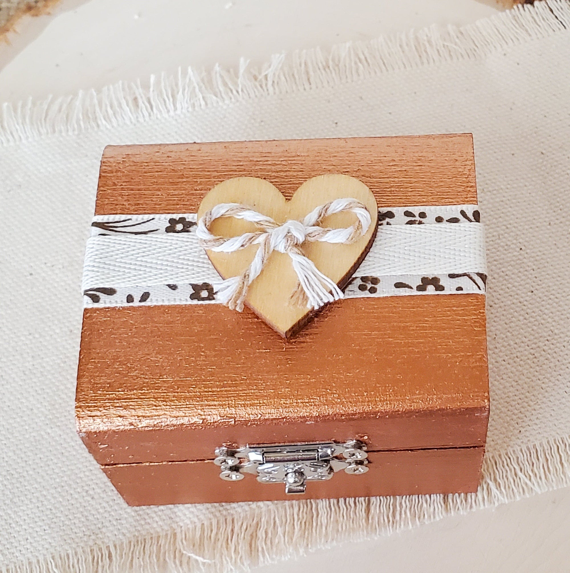 Copper Engagement Ring Box - New Beginning Designs