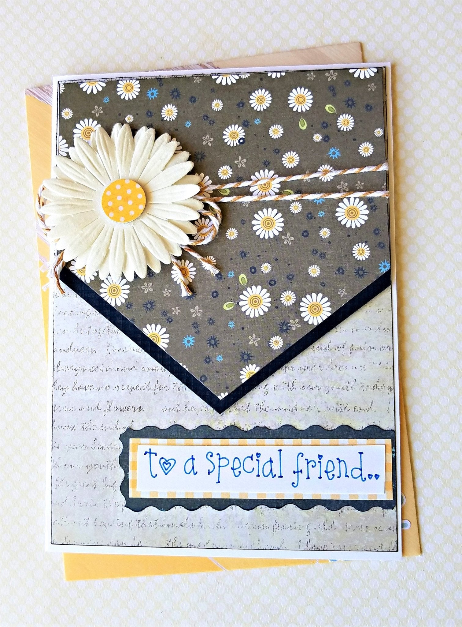 Daisy Thank you Card - New Beginning Designs