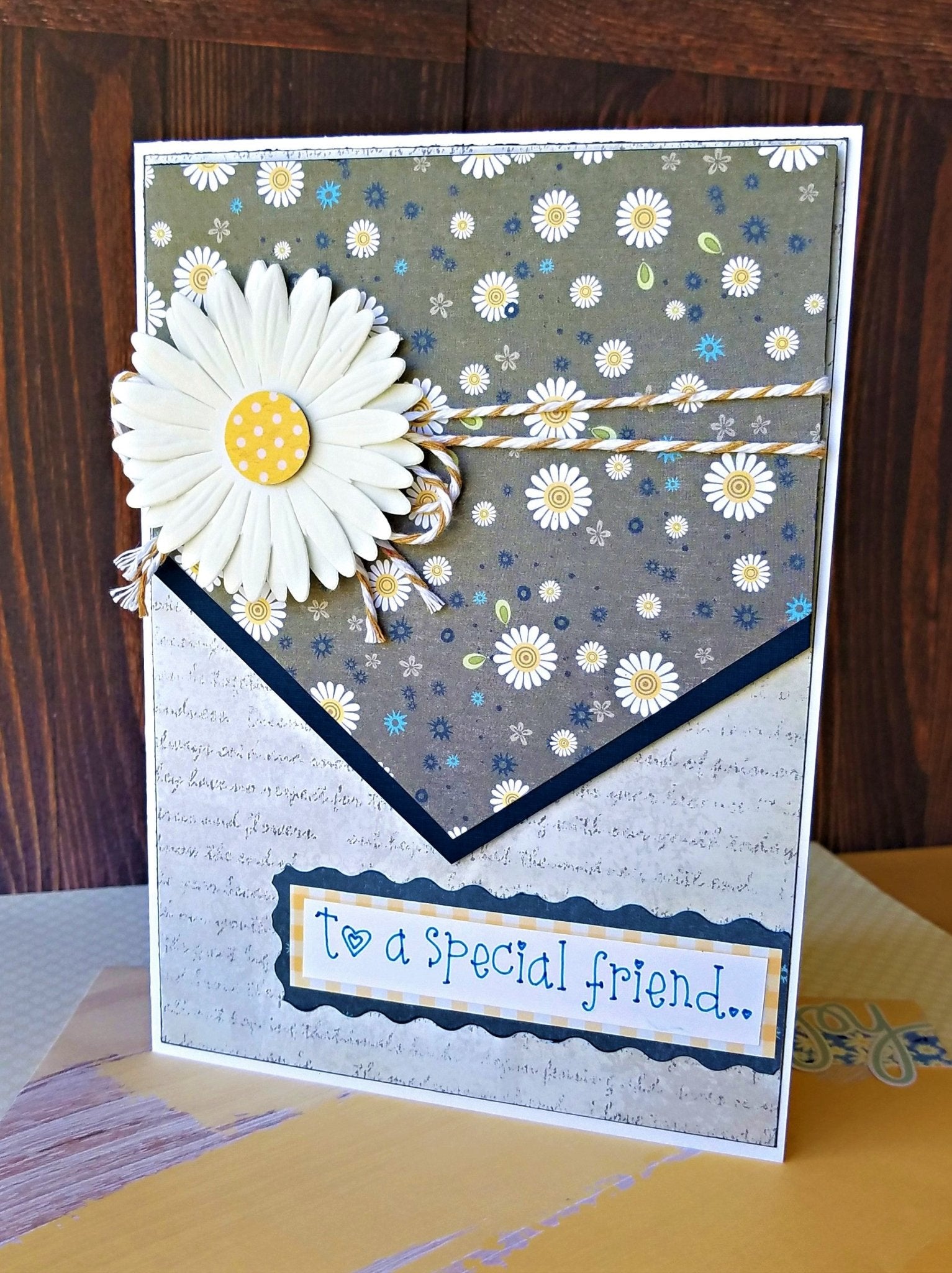 Daisy Thank you Card - New Beginning Designs