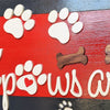 Dog Front Door Sign- Black and Red - New Beginning Designs
