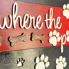 Dog Front Door Sign- Black and Red - New Beginning Designs