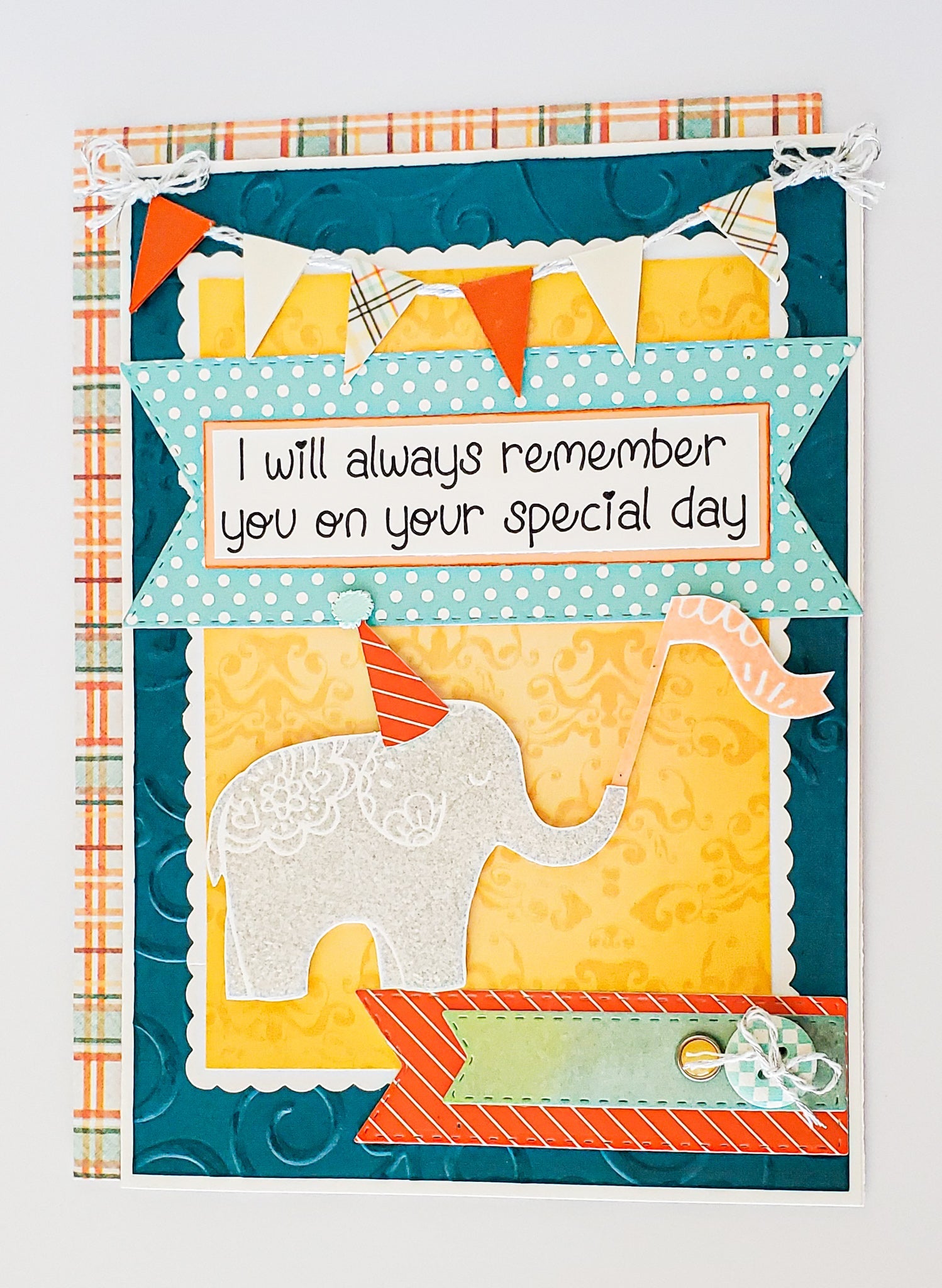 Elephant Birthday Card - New Beginning Designs