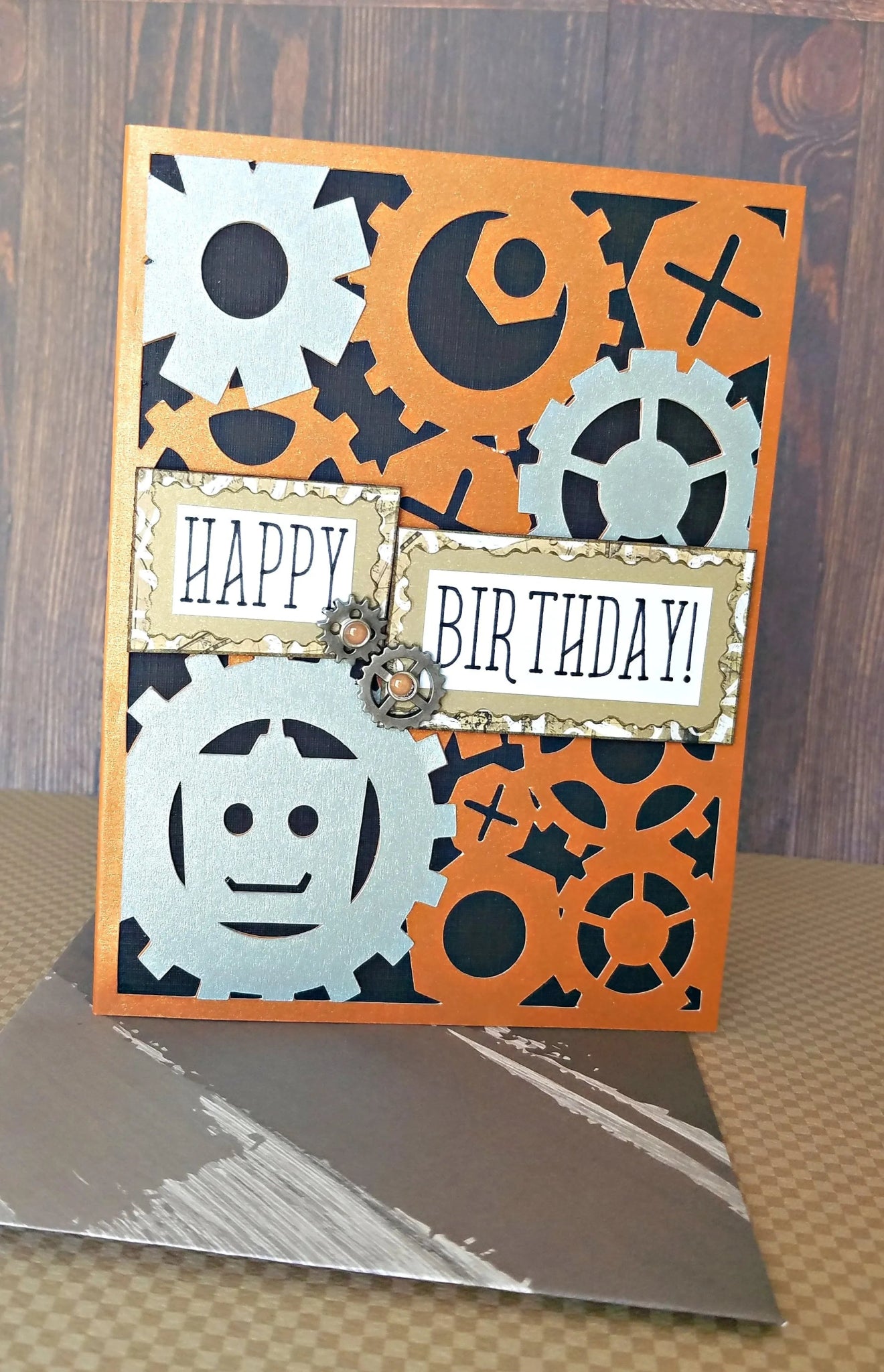 Gear Birthday Card - New Beginning Designs