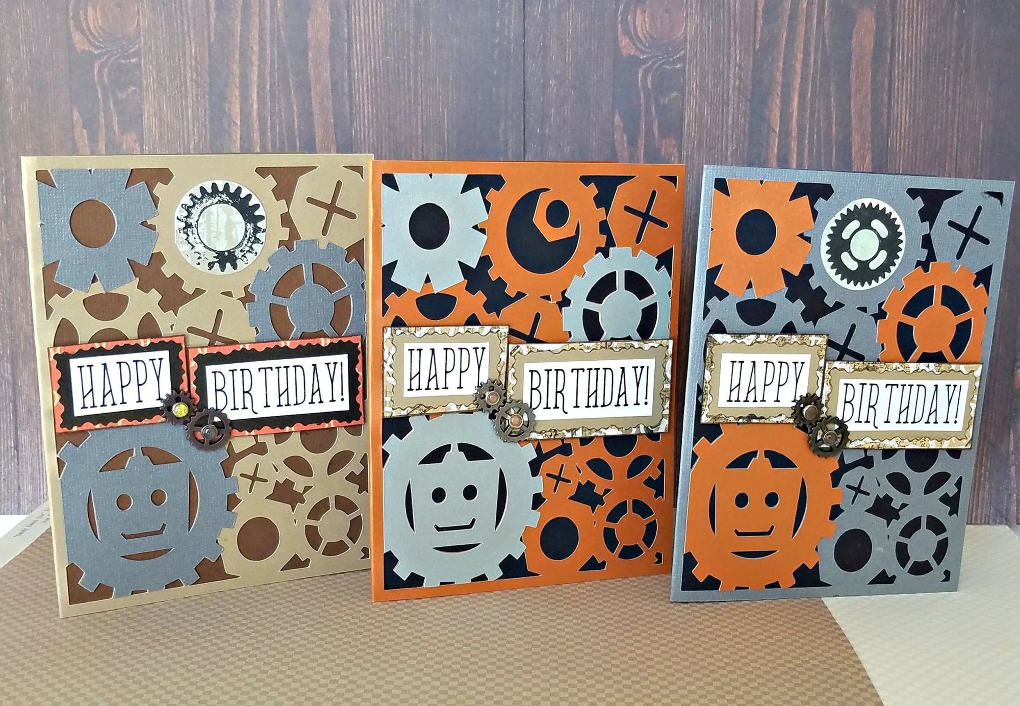 Gear Birthday Card - New Beginning Designs