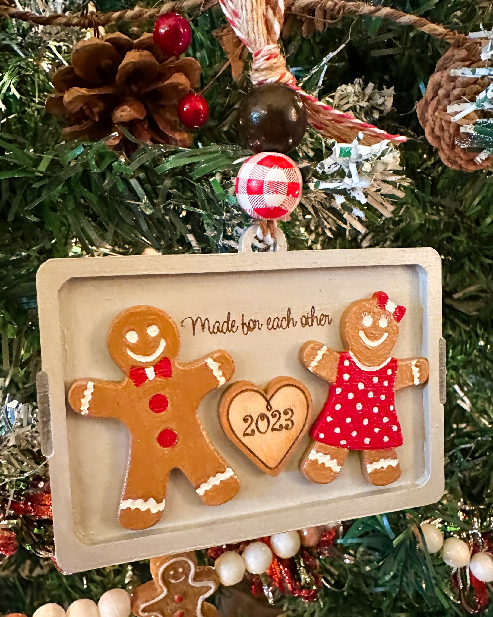 Gingerbread Christmas Ornament - New Beginning Designs