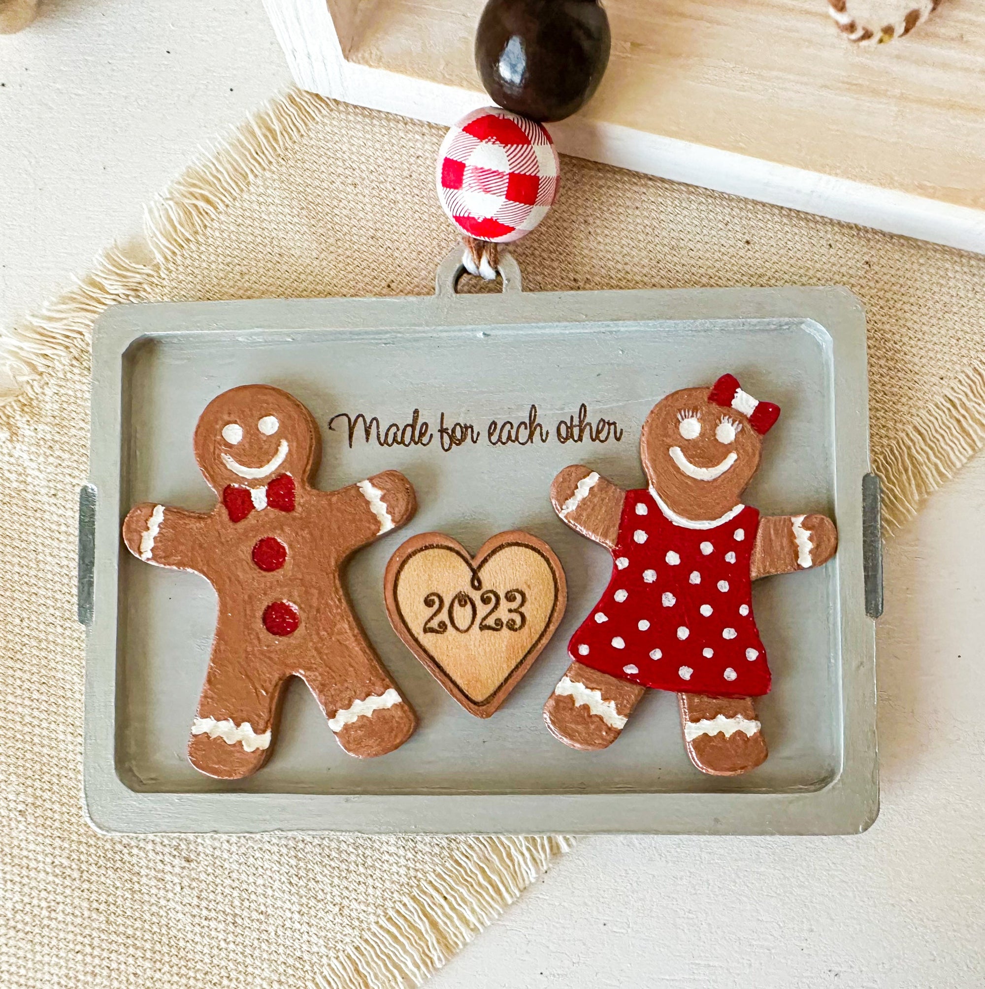 Gingerbread Christmas Ornament - New Beginning Designs