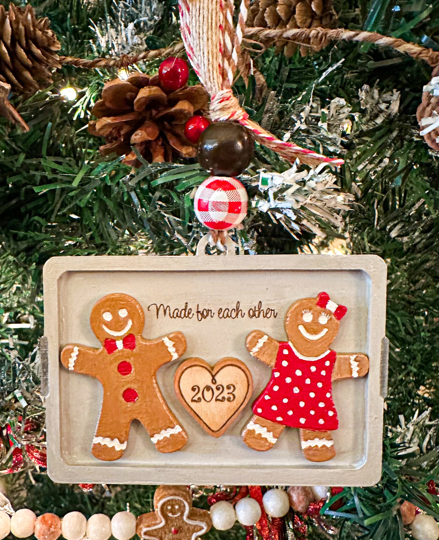 Gingerbread Christmas Ornament - New Beginning Designs