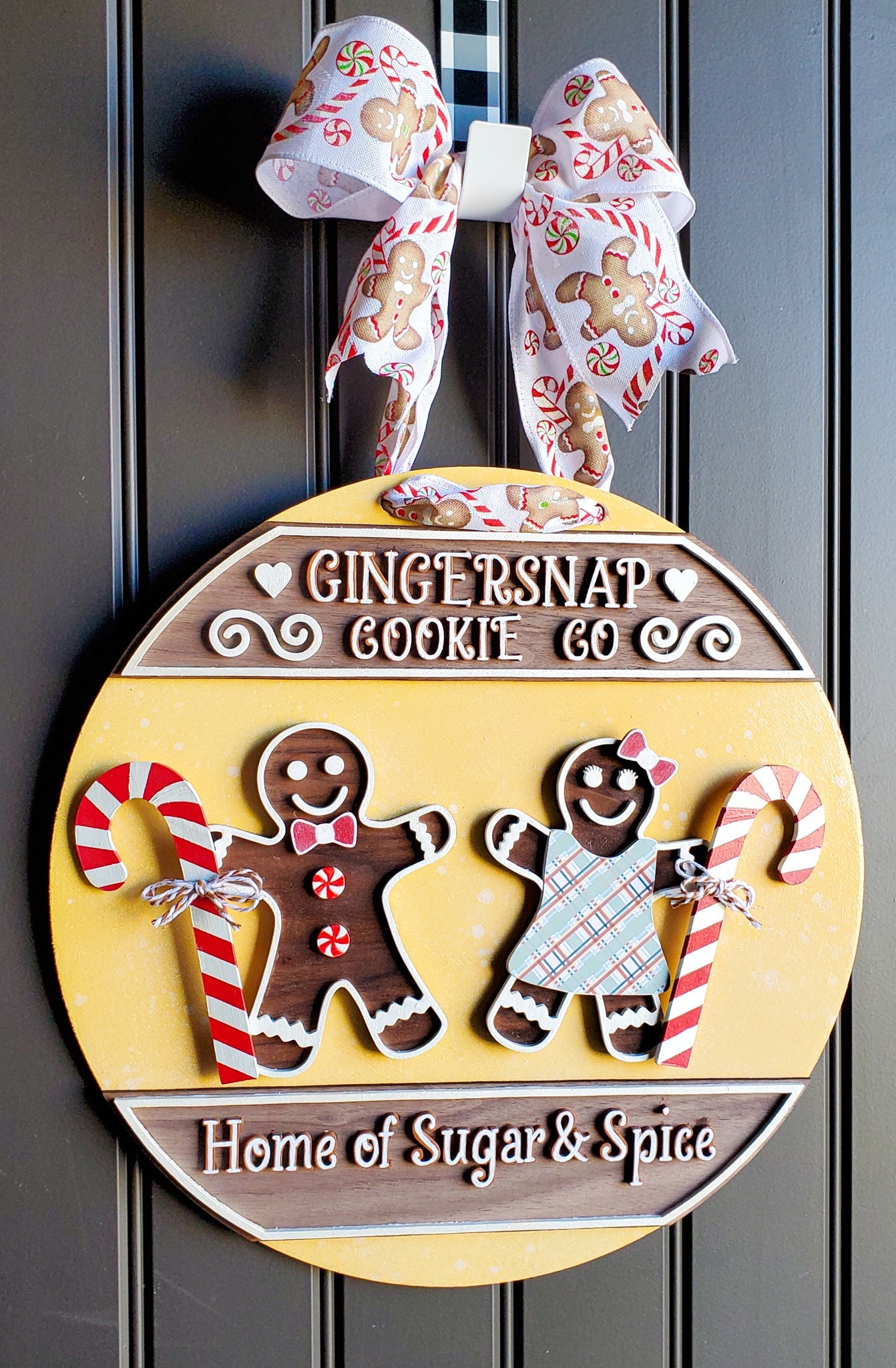 Gingerbread Door Sign - New Beginning Designs