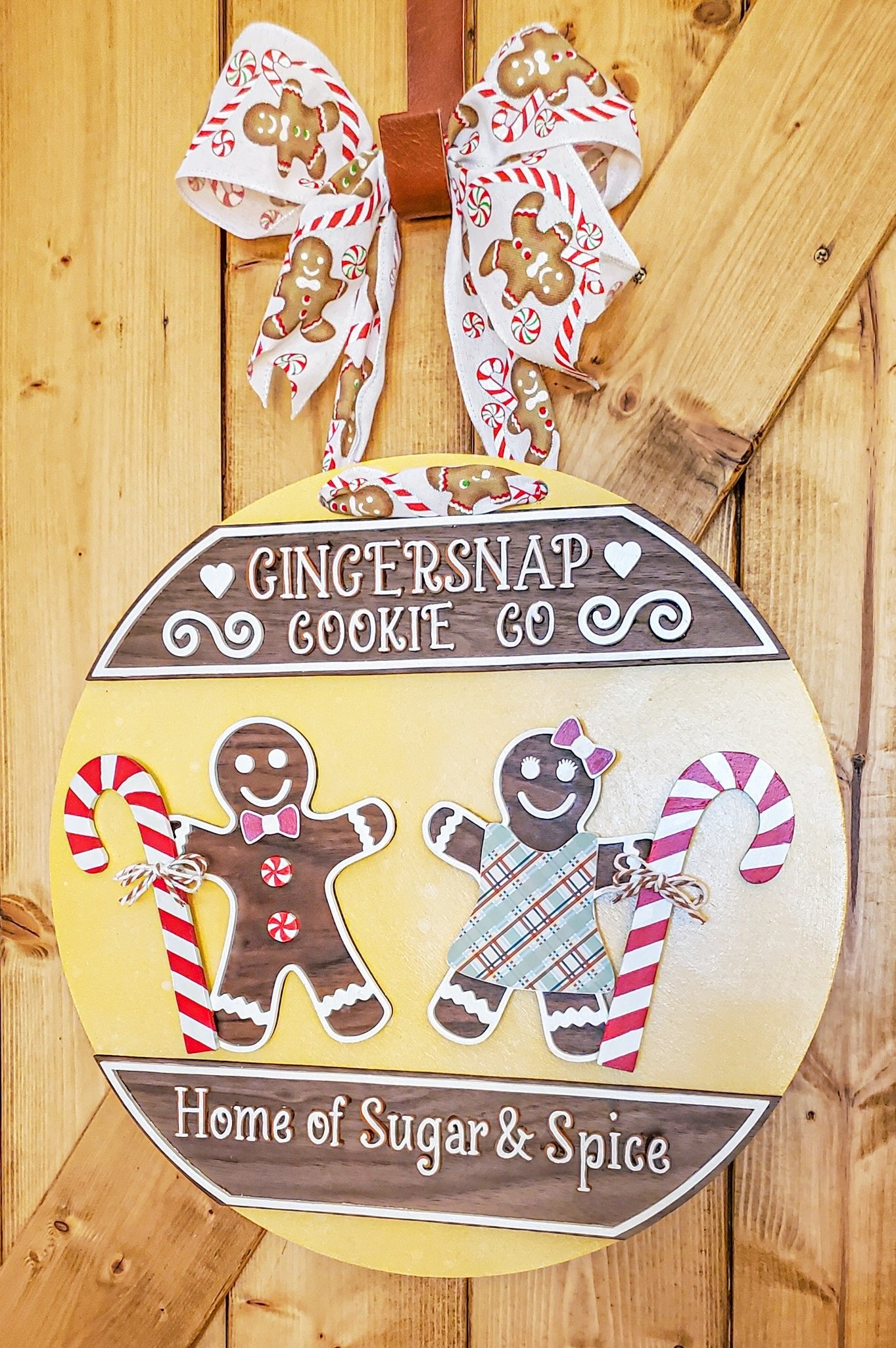 Gingerbread Door Sign - New Beginning Designs