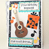 Guitar Birthday Card - New Beginning Designs