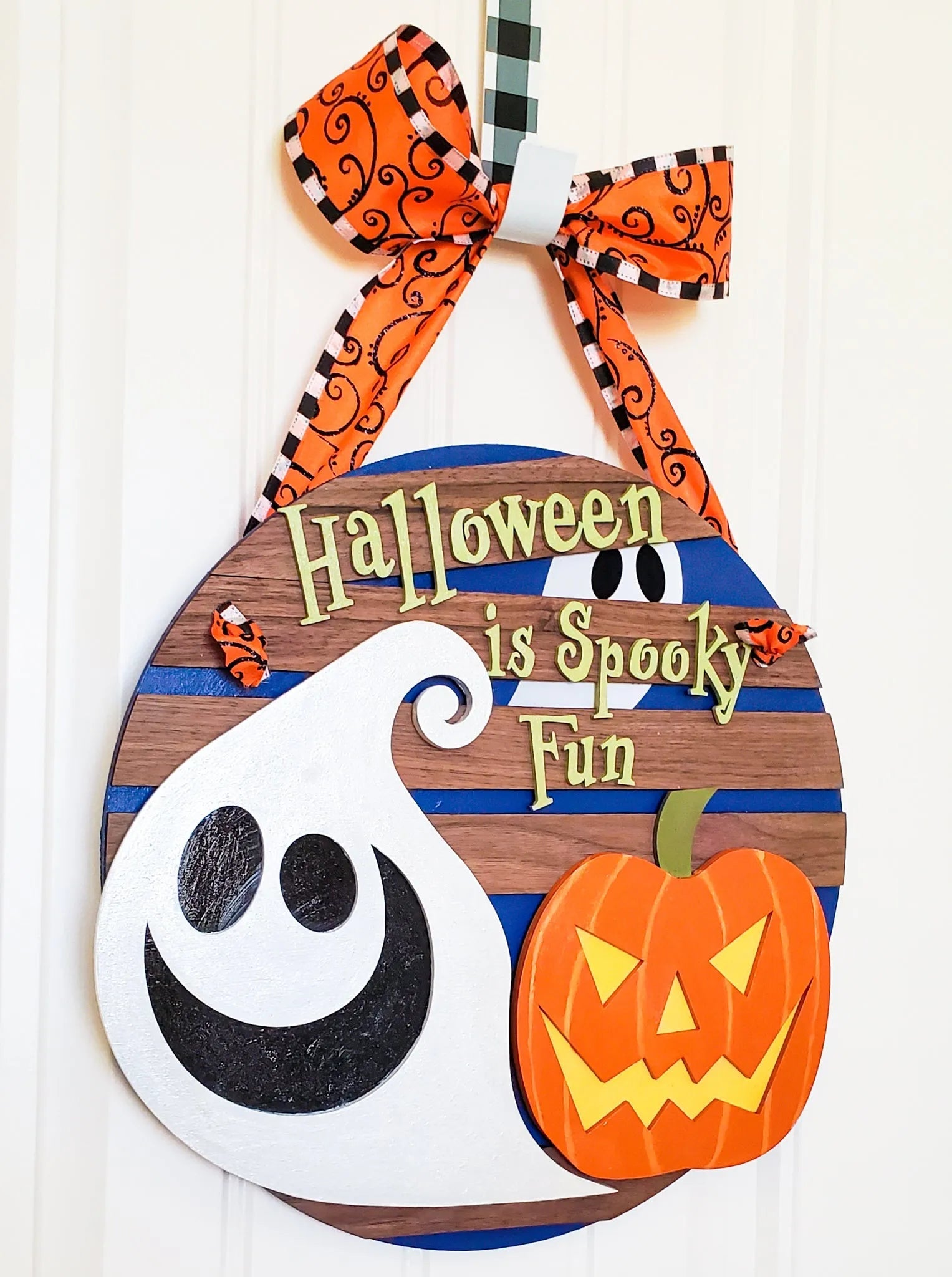 Halloween Ghost Door Sign - New Beginning Designs