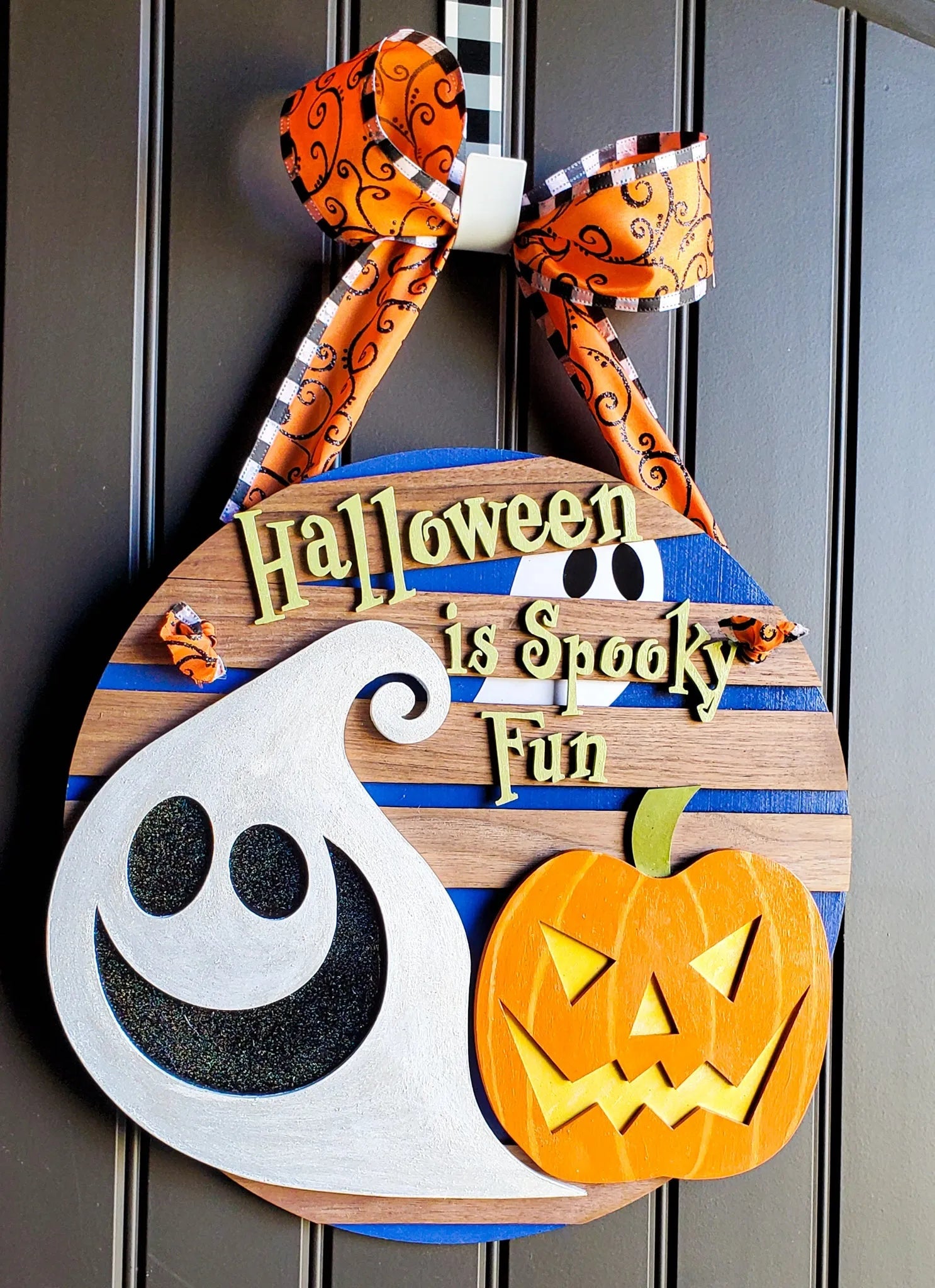 Halloween Ghost Door Sign - New Beginning Designs