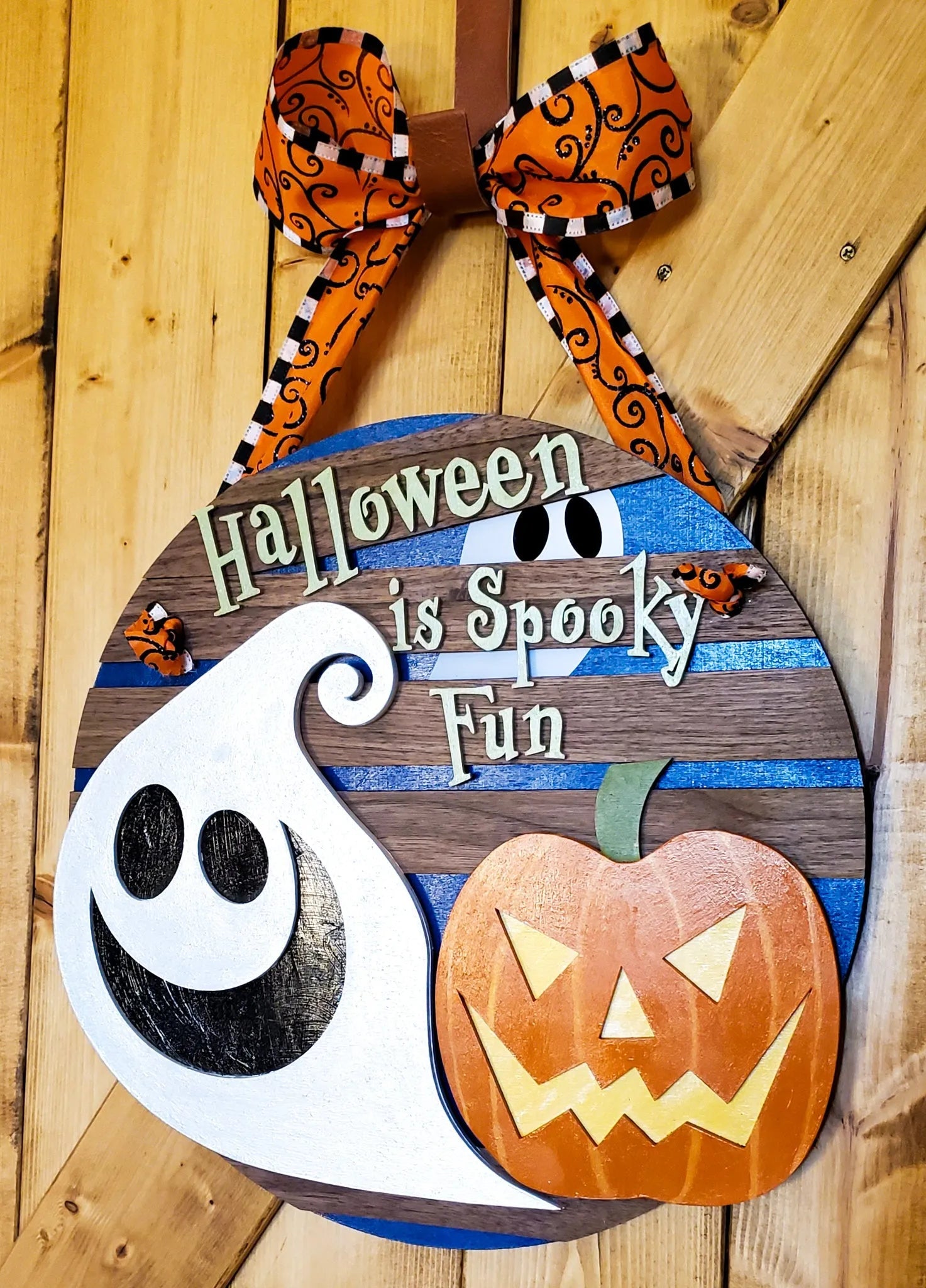 Halloween Ghost Door Sign - New Beginning Designs