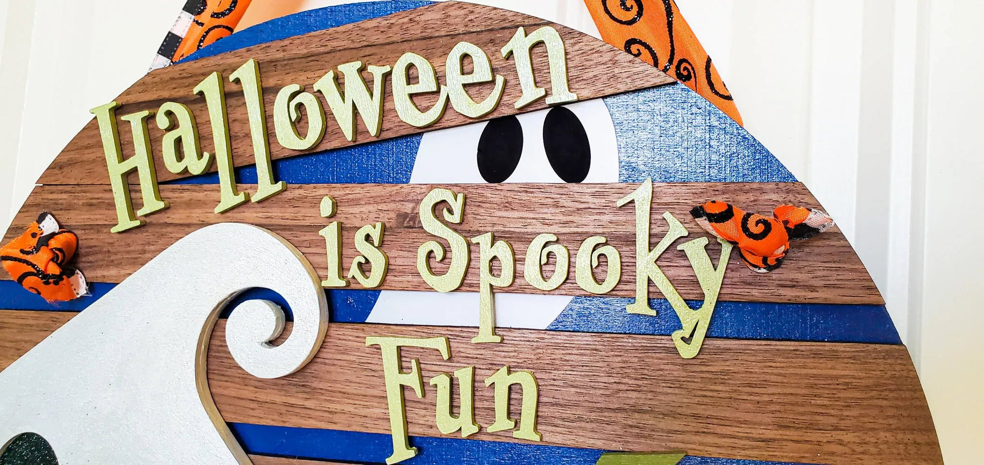 Halloween Ghost Door Sign - New Beginning Designs