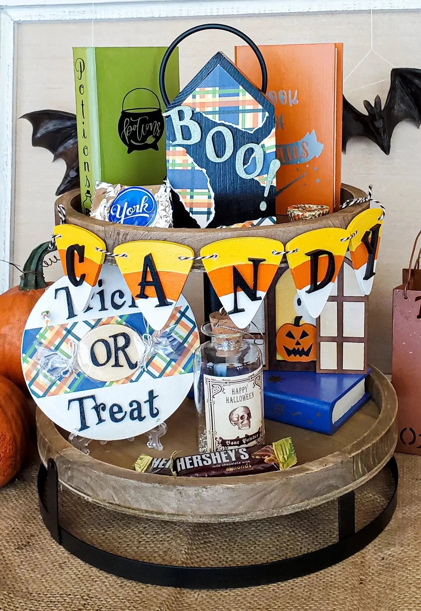 Halloween Tier Tray Decor - New Beginning Designs