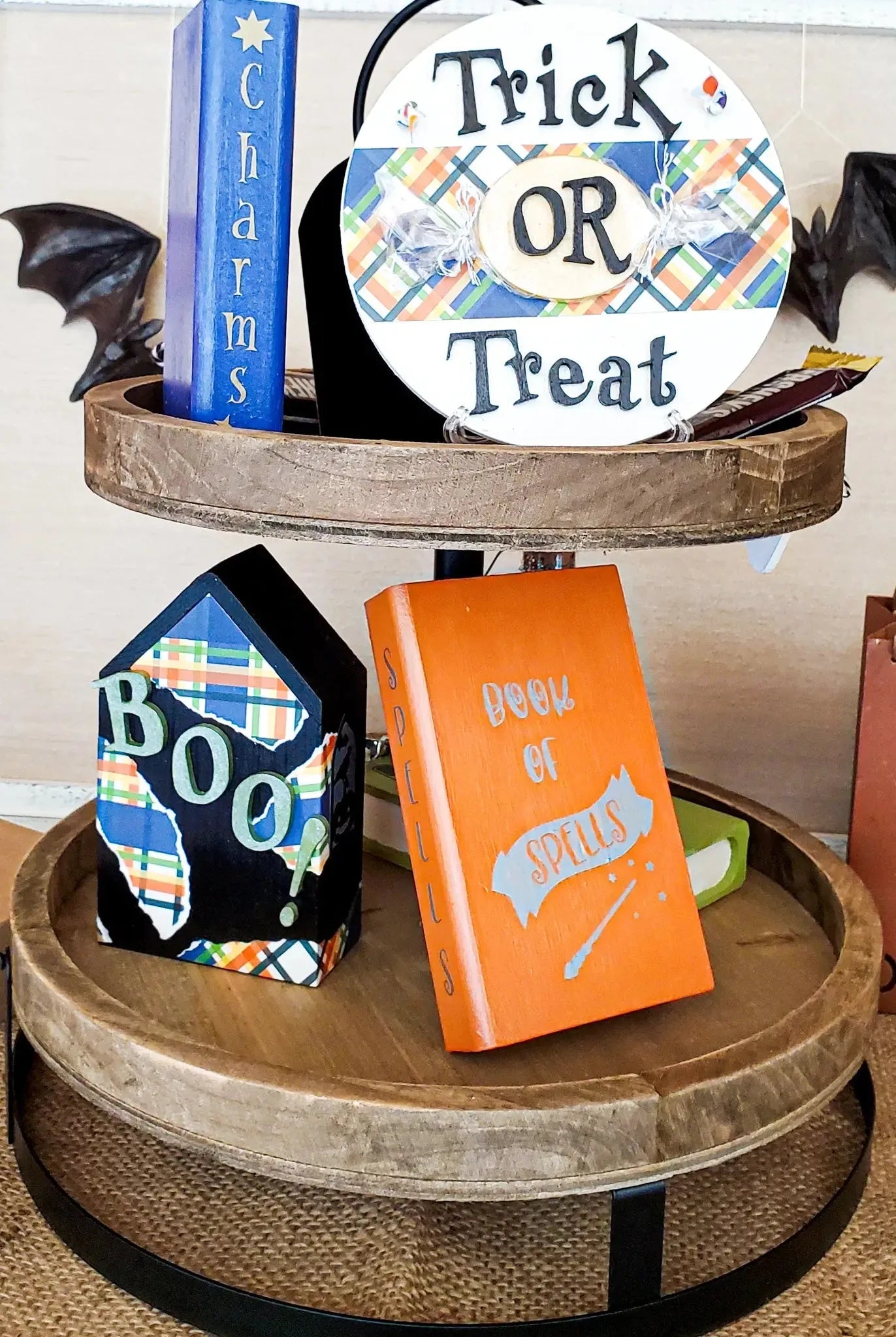 Halloween Tier Tray Decor - New Beginning Designs