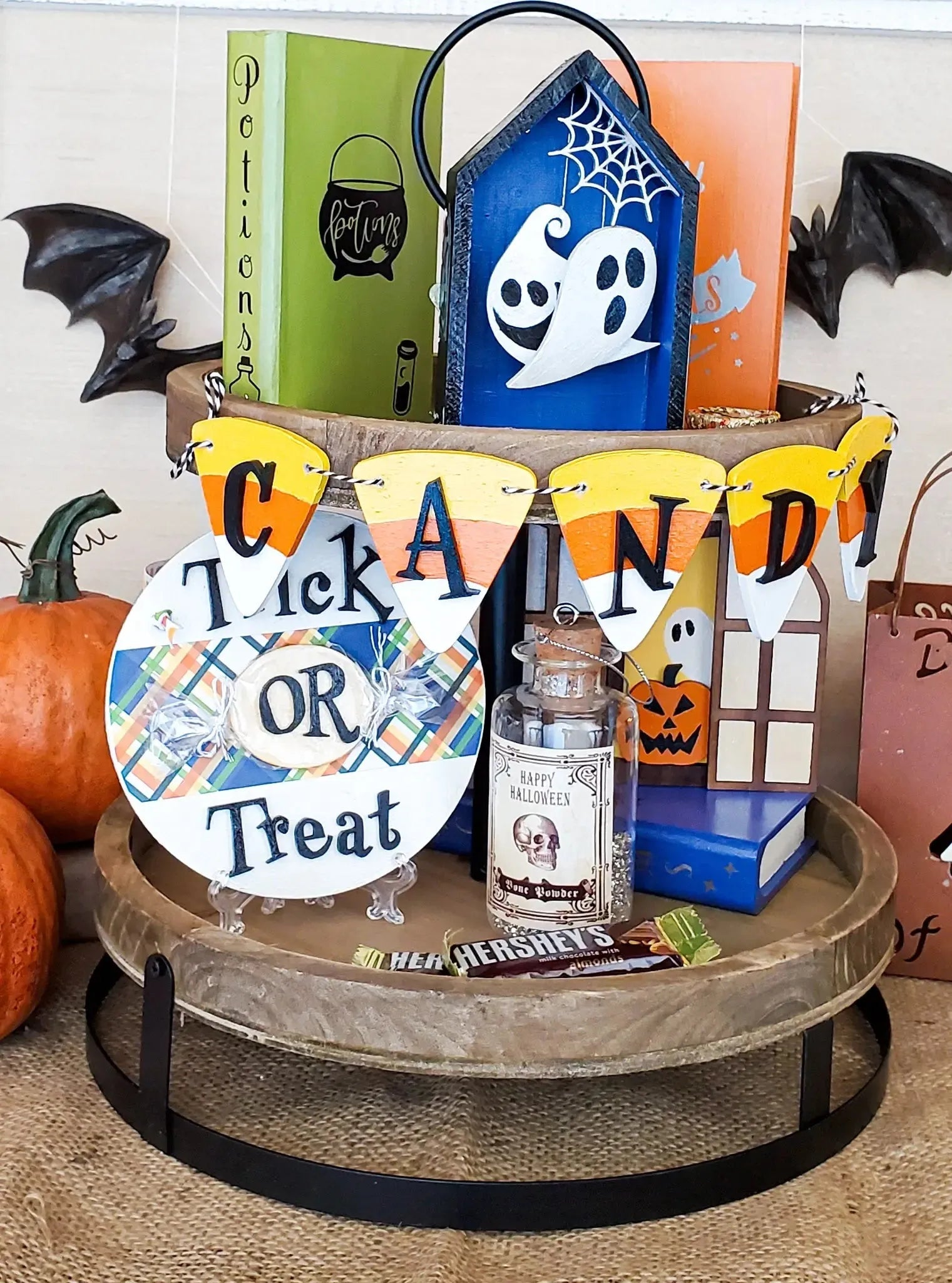 Halloween Tier Tray Decor - New Beginning Designs