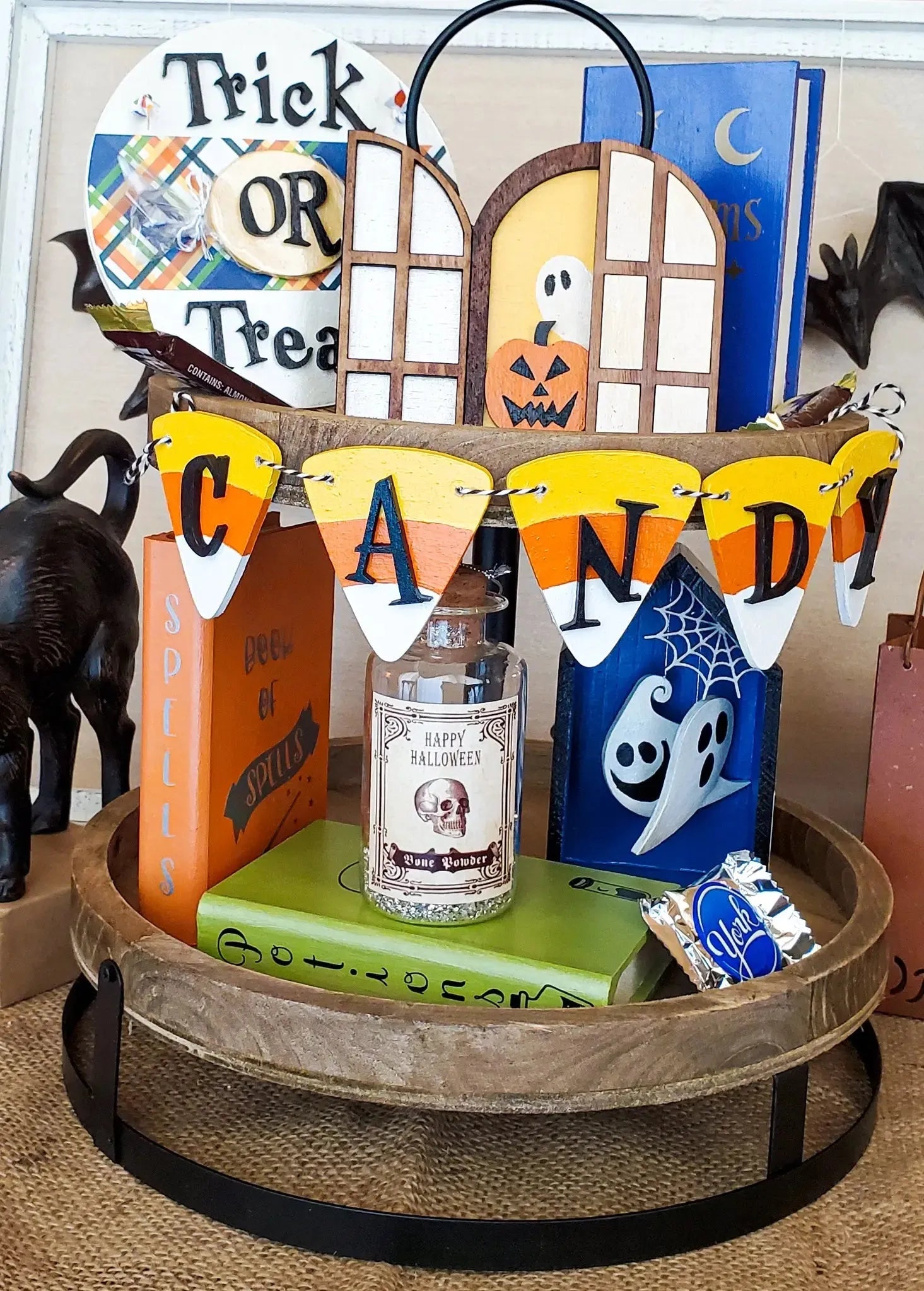 Halloween Tier Tray Decor - New Beginning Designs