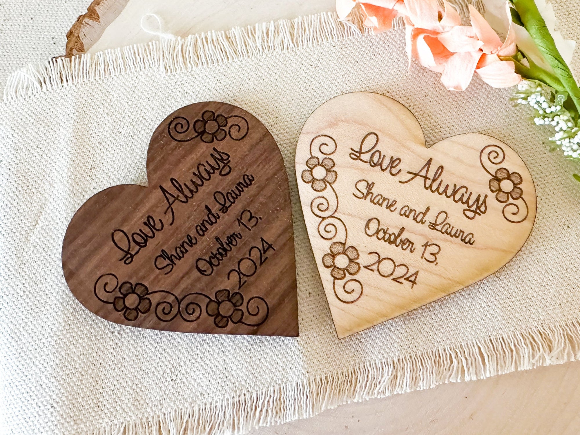 Heart Magnet Wedding Favors - New Beginning Designs