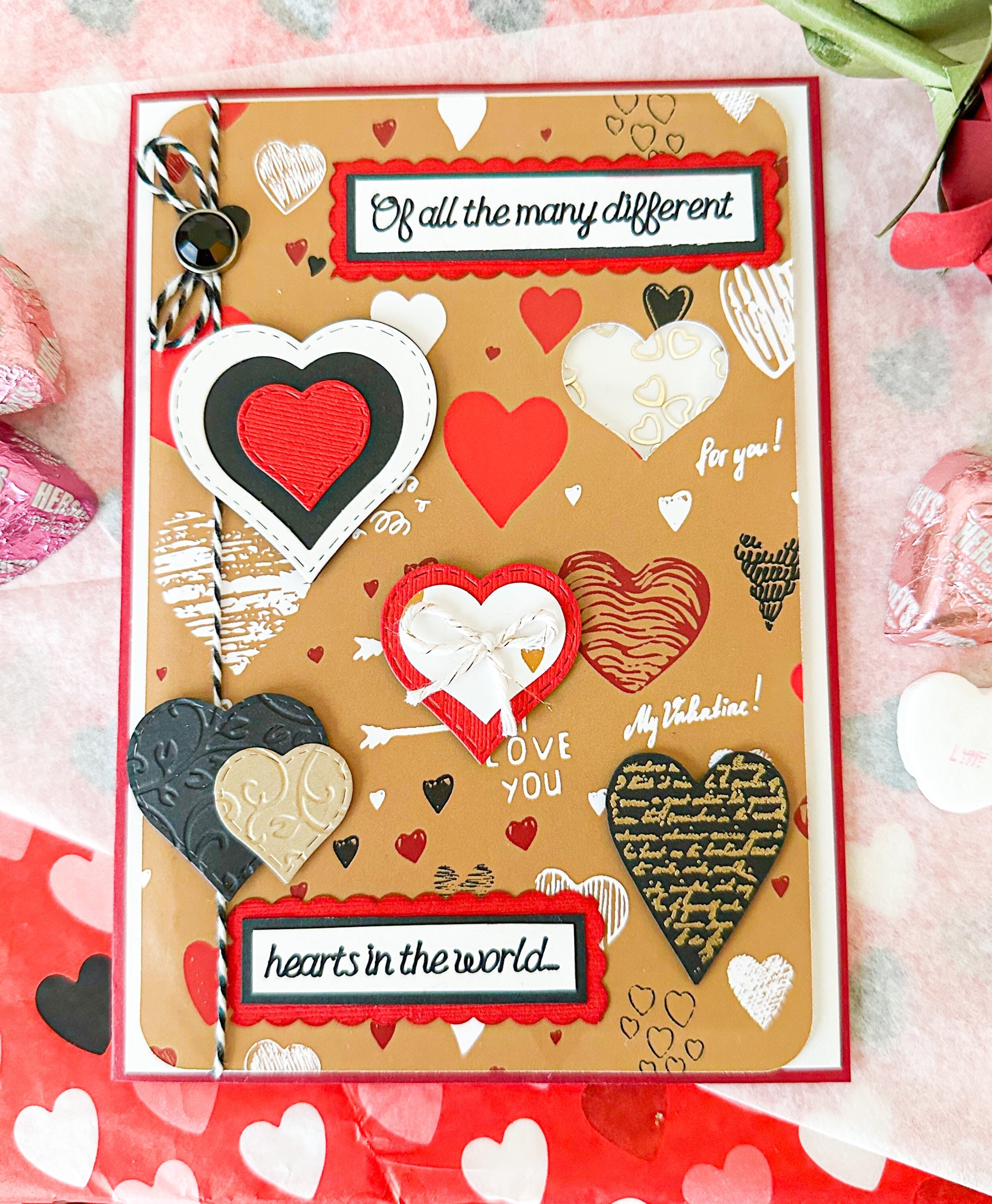 Hearts Valentine Greeting Card - New Beginning Designs