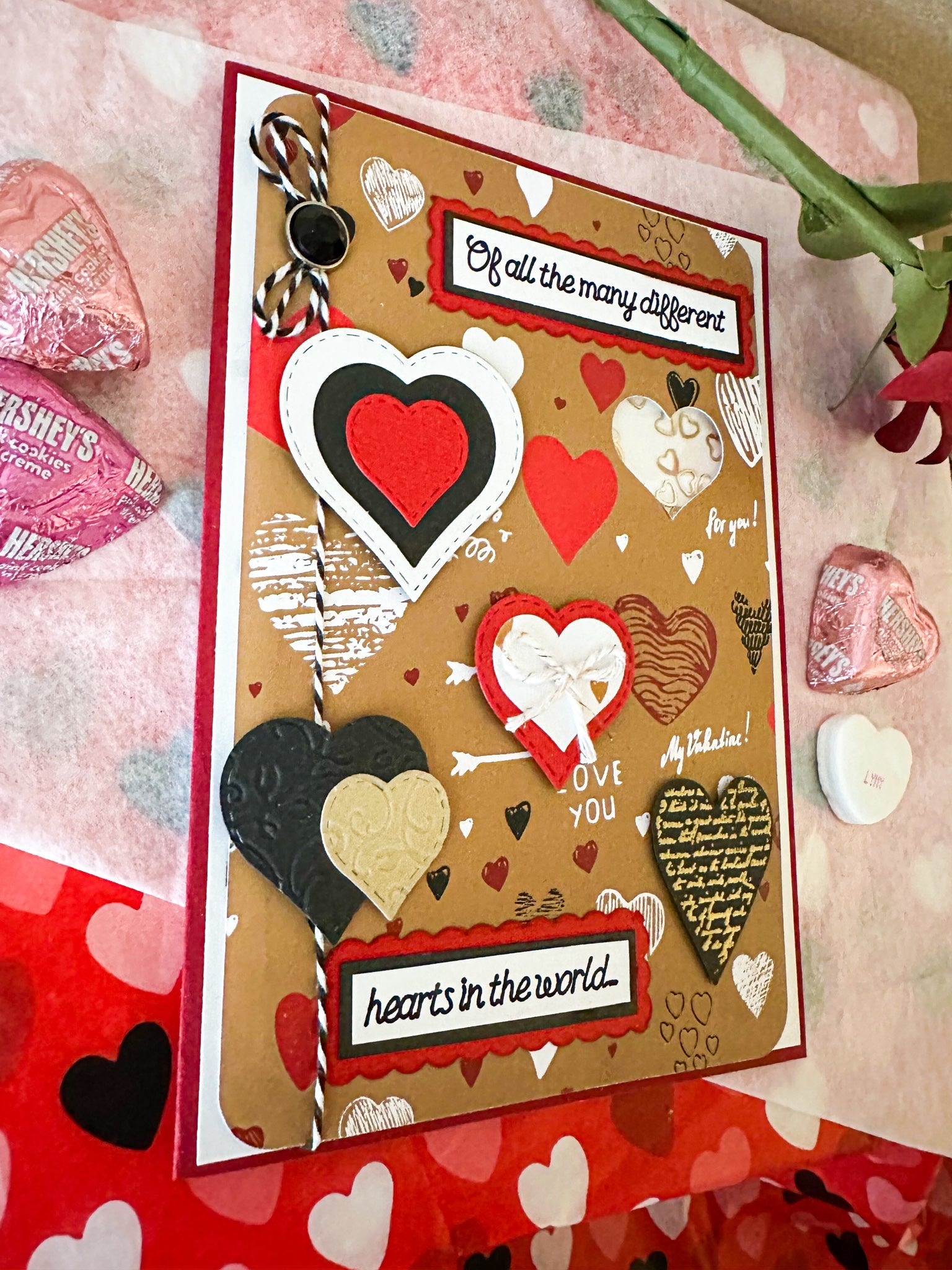 Hearts Valentine Greeting Card - New Beginning Designs