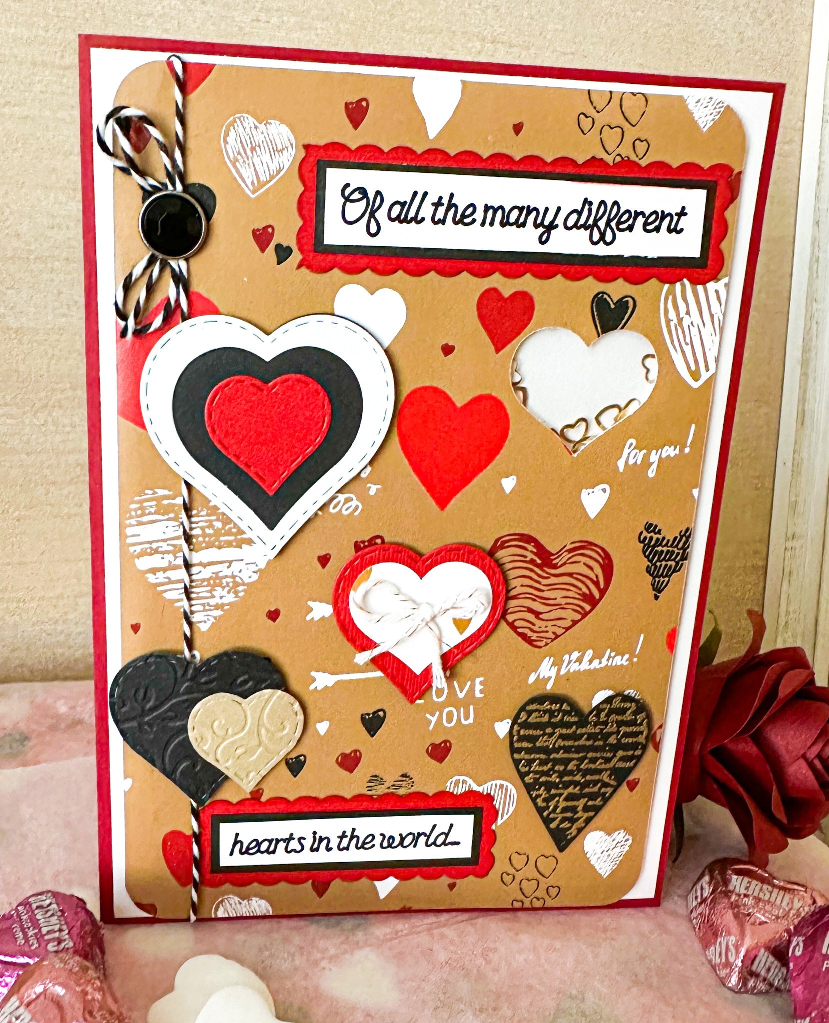 Hearts Valentine Greeting Card - New Beginning Designs