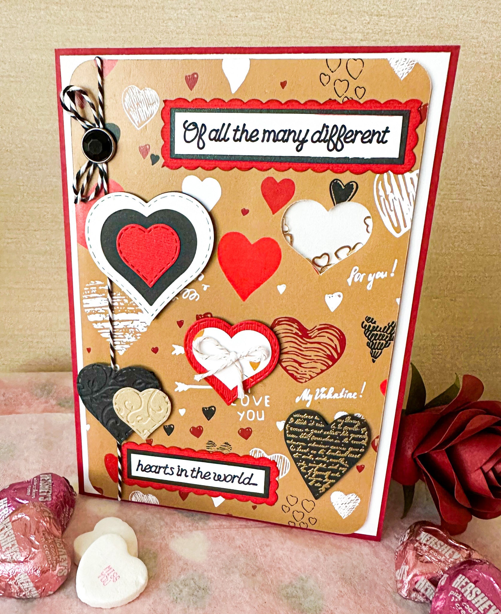 Hearts Valentine Greeting Card - New Beginning Designs