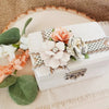 Ivory Floral Ceremony Ring Box - New Beginning Designs