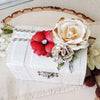 Ivory Rose Ceremony Ring Box - New Beginning Designs