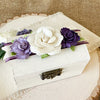 Lavender Floral Ceremony Ring Box - New Beginning Designs