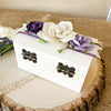 Lavender Floral Ceremony Ring Box - New Beginning Designs