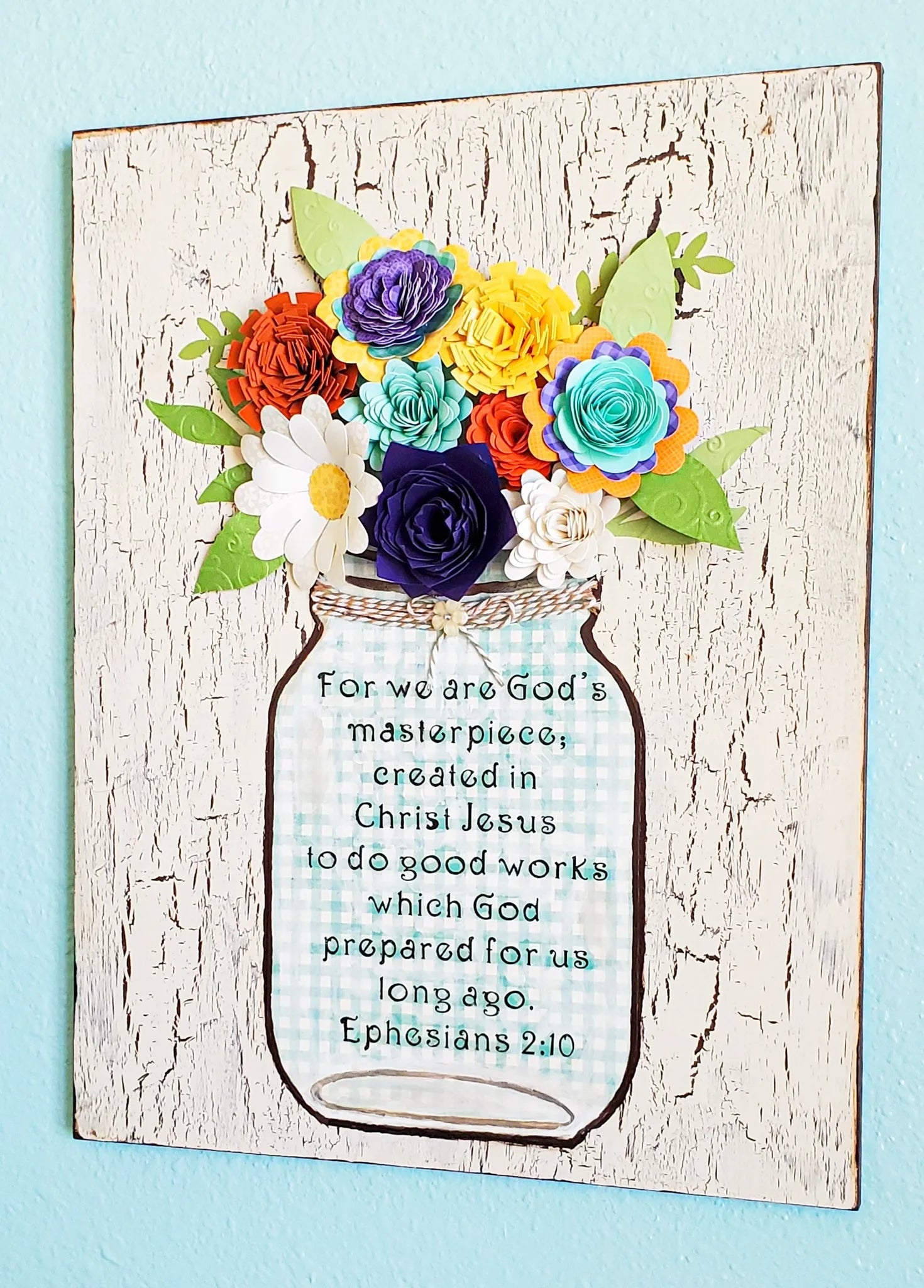 Mason Jar Scripture Art - New Beginning Designs