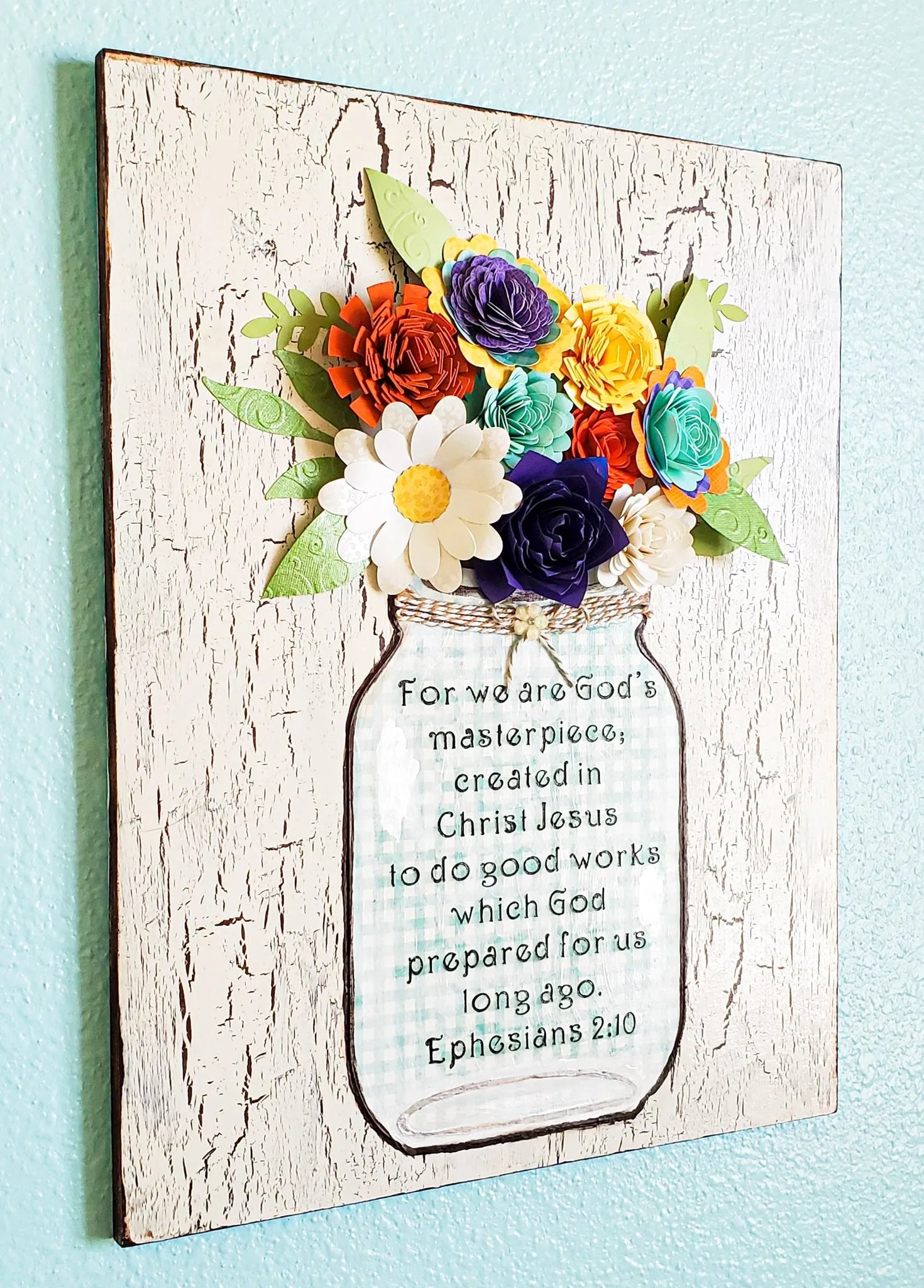 Mason Jar Scripture Art - New Beginning Designs