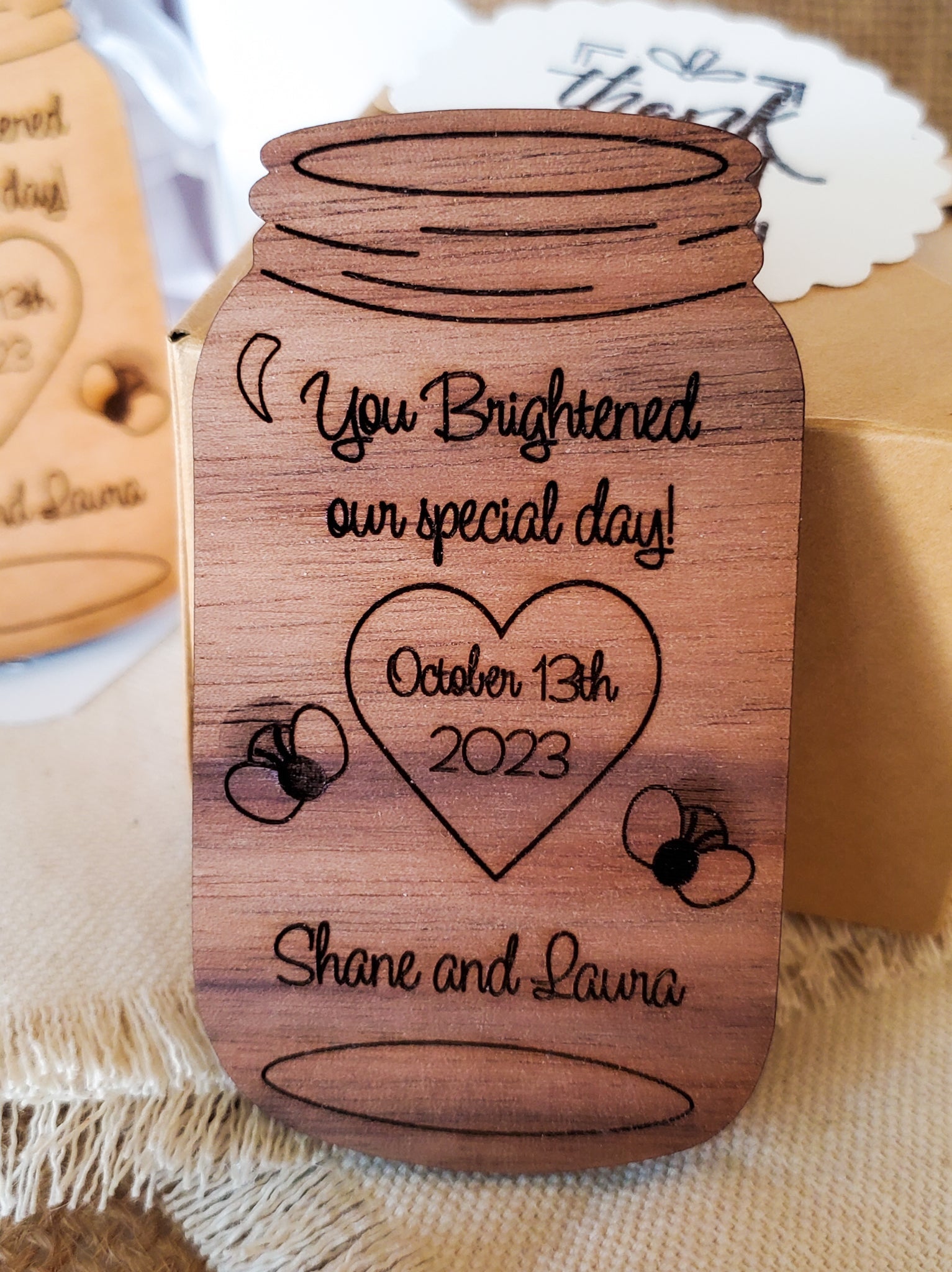 Mason Jar Wedding Favors - New Beginning Designs