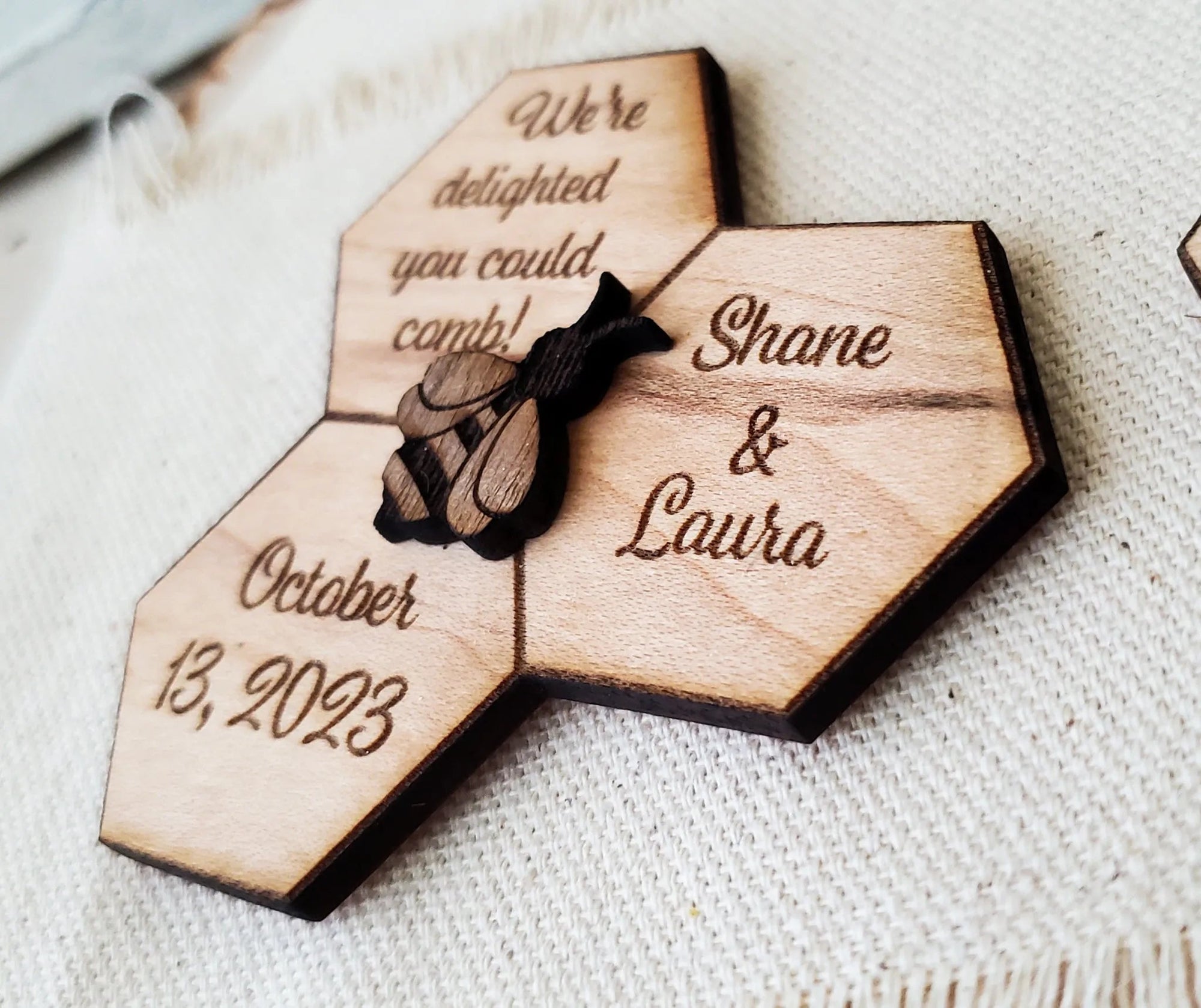 Meant to Bee Wedding Favor Magnets - New Beginning Designs