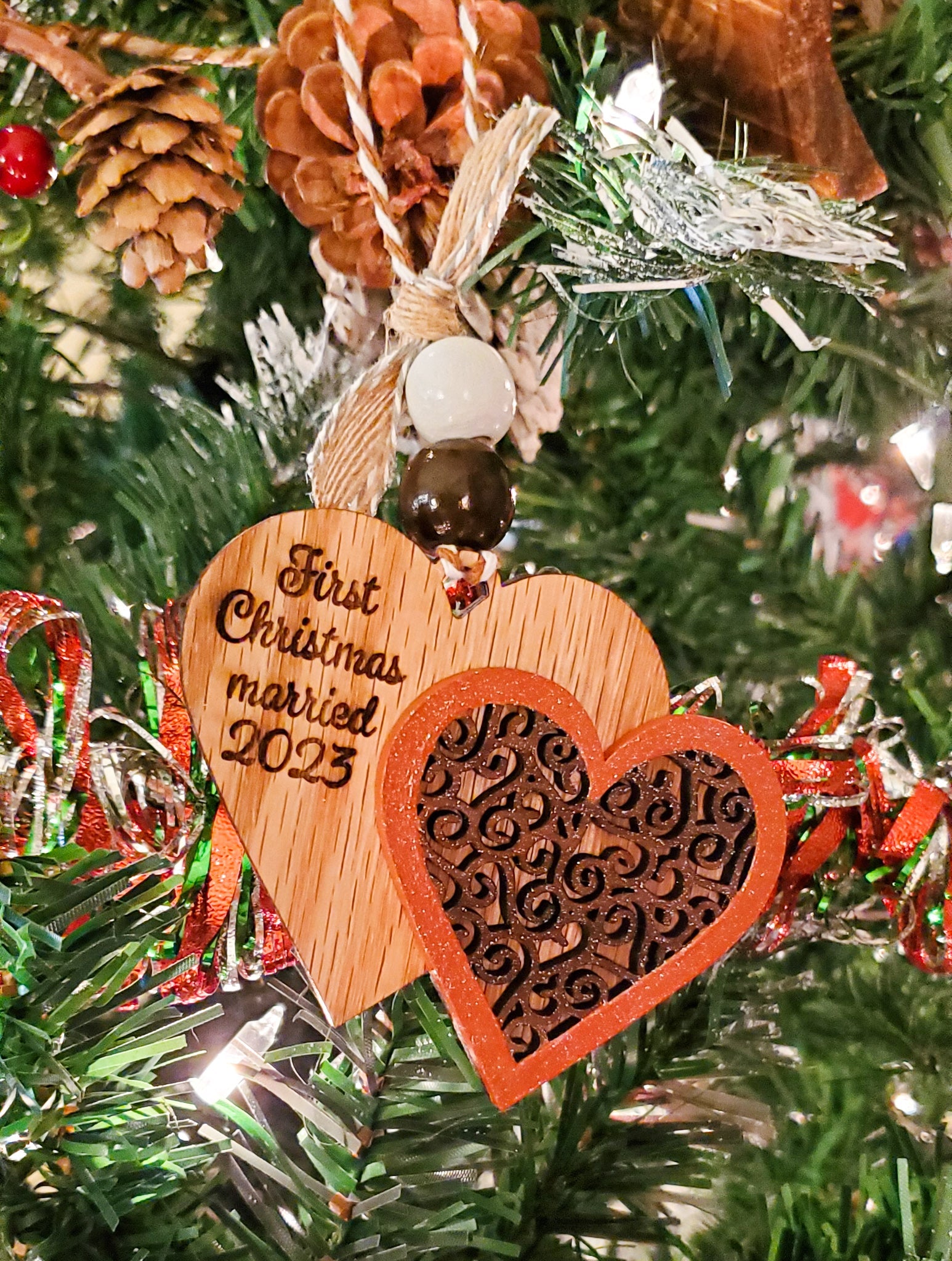 Newly Married Christmas Ornament - New Beginning Designs