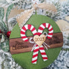 Newly Wed Candy Cane Christmas Ornament - New Beginning Designs