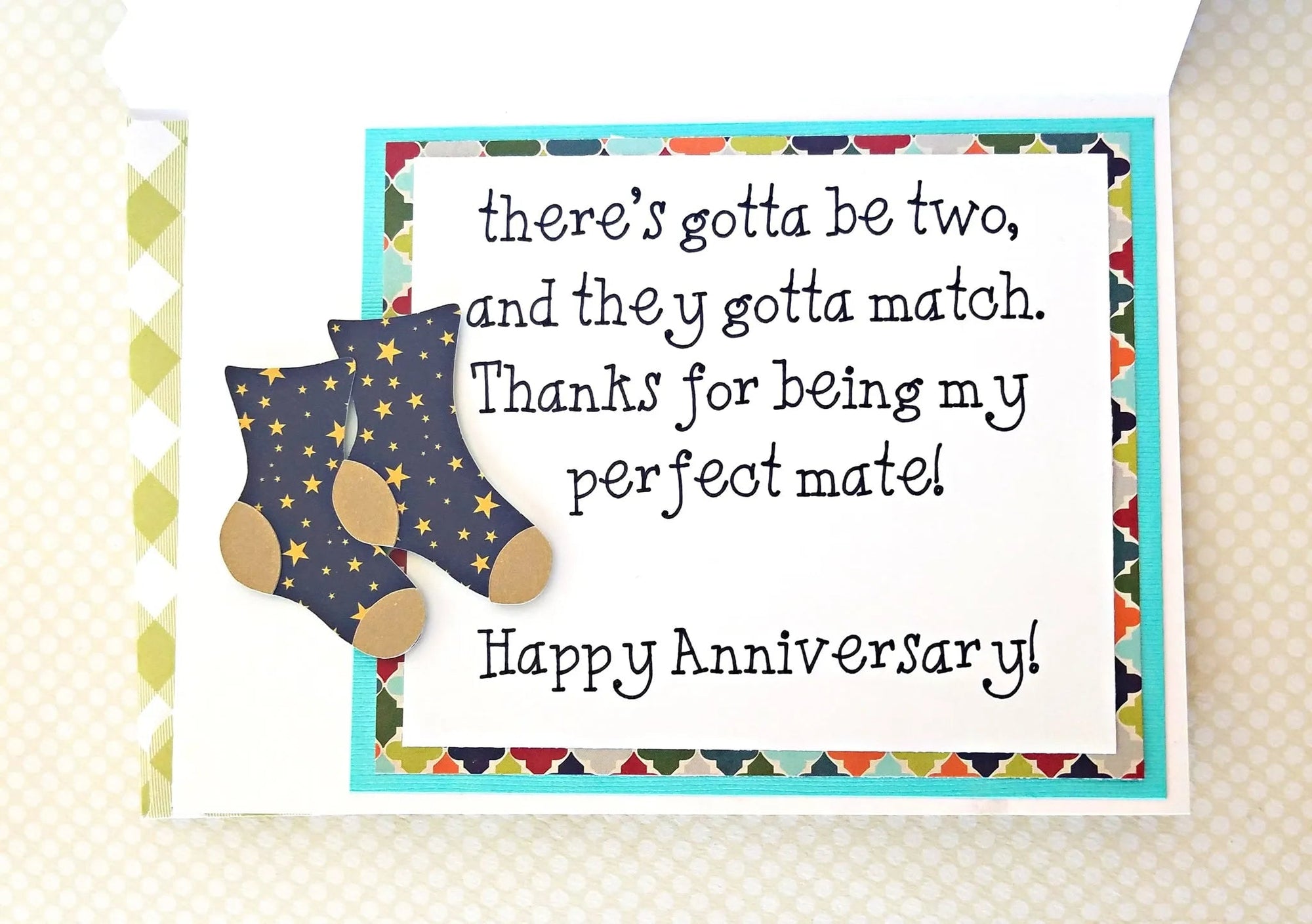 Perfect Match Anniversary Card - New Beginning Designs