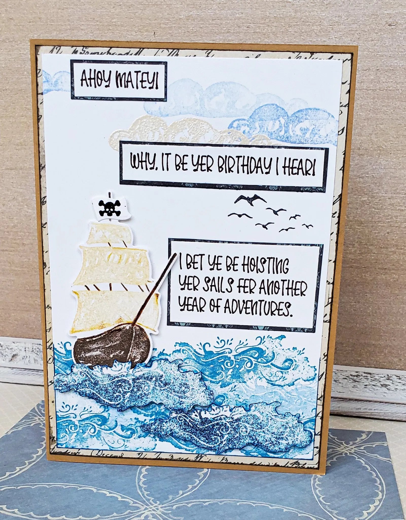 Pirate Birthday Card - New Beginning Designs