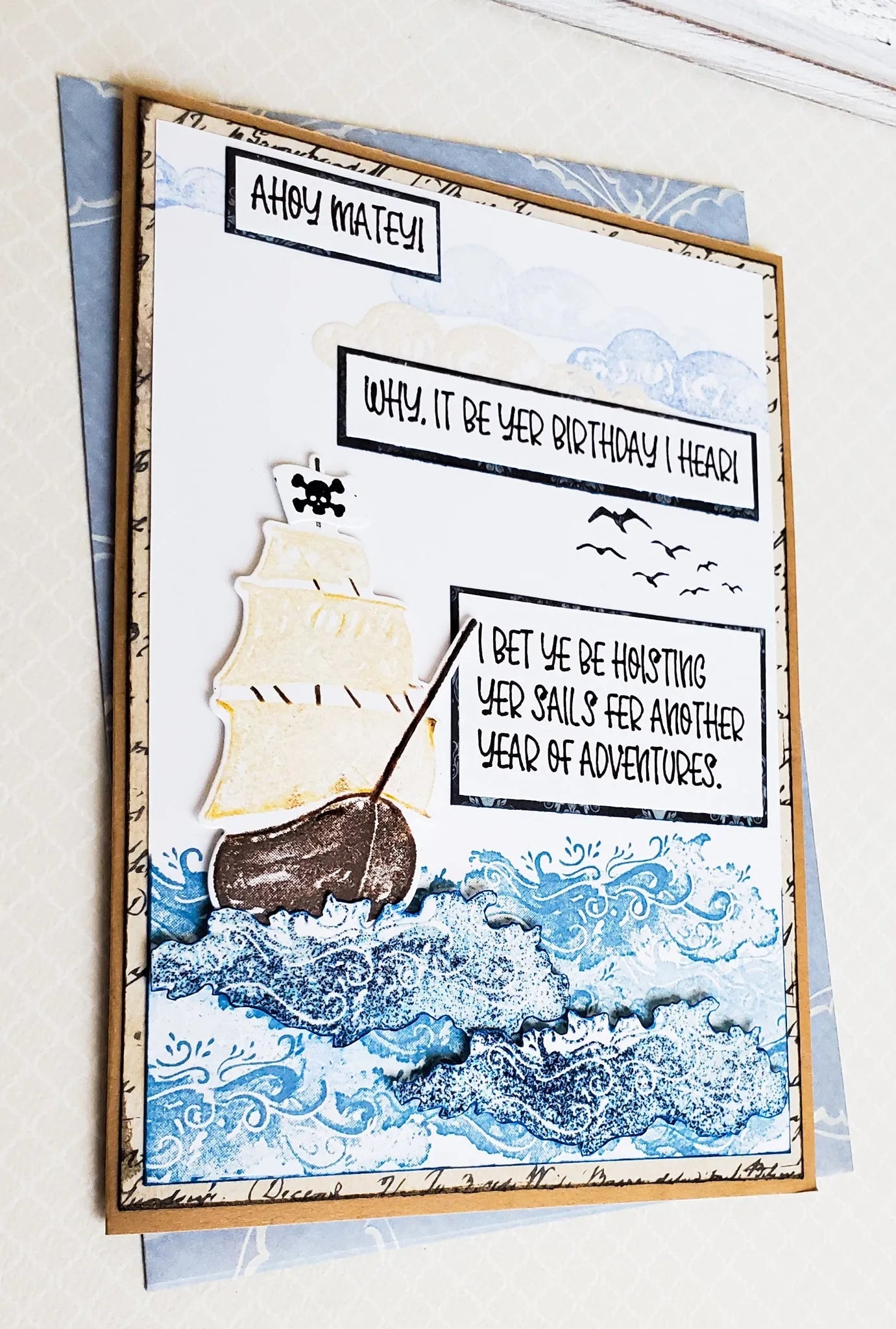 Pirate Birthday Card - New Beginning Designs